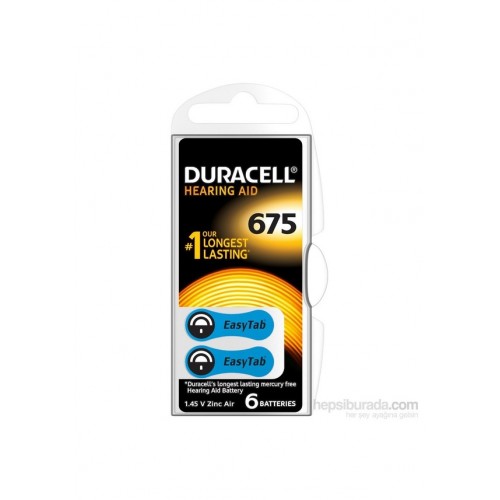 DURACELL KULAK İŞİTME PİLİ NO:675 DURACELL KULAK İŞİTME PİLİ NO:675