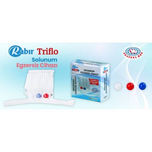 RABIR TRİFLO SOLUNUM EGZERSİZ CİHAZI RABIR TRİFLO SOLUNUM EGZERSİZ CİHAZI