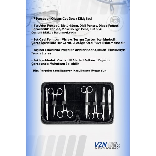 VZN CERRAHİ DİKİŞ SETİ 7 PARÇA VZN CERRAHİ DİKİŞ SETİ 7 PARÇA