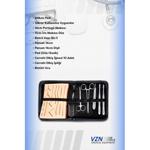 VZN SÜTÜRLÜ CERRAHİ EĞİTİM SETİ VZN SÜTÜRLÜ CERRAHİ EĞİTİM SETİ