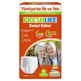 FRESLİFE EMİCİ KÜLOTLU HASTA BEZİ 30'LU MEDİUM KOLİ İÇERİĞİ 4'LÜ PAKET