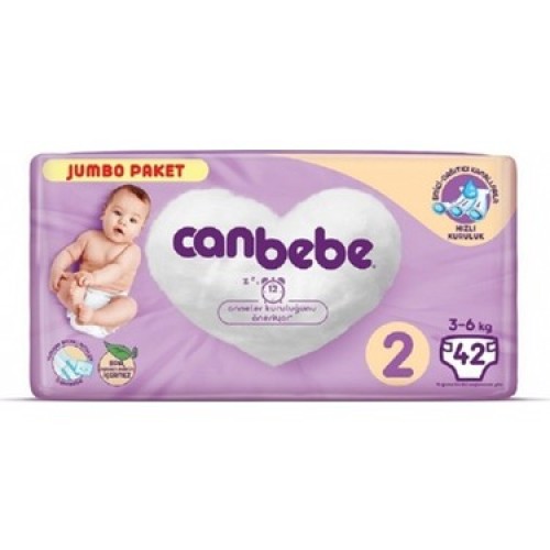 CANBEBE  ÇOCUK BEZİ NO:2 (3-6 KG) 42'LI  CANBEBE  ÇOCUK BEZİ NO:2 (3-6 KG) 42'LI