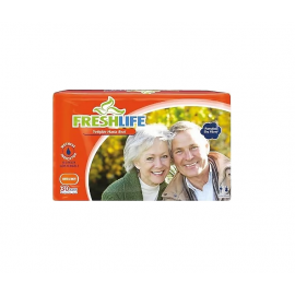FRESHLİFE YETİŞKİN HASTA BEZİ BAĞLAMA 30'LU MEDİUM KOLİ İÇERİĞİ 4'LÜ PAKET