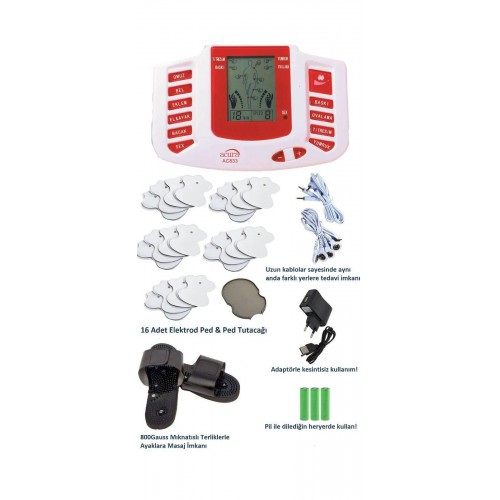 ACURA TENS ELEKTRONİK MASAJ VE FİZİK TEDAVİ ALETİ AC-833 ACURA TENS ELEKTRONİK MASAJ VE FİZİK TEDAVİ ALETİ AC-833