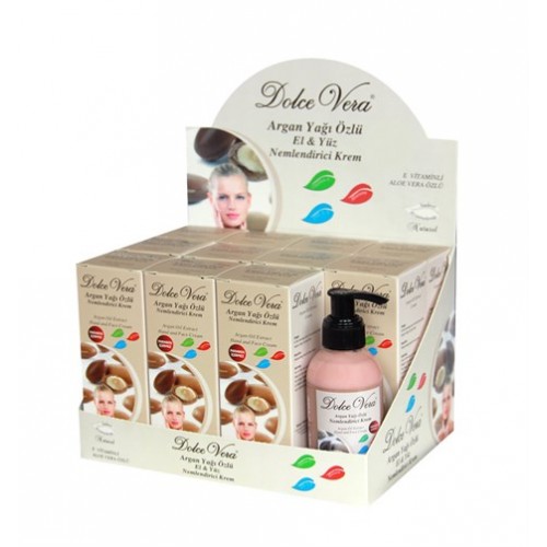 DOLCE VERA ARGAN YAĞLI KREM 150 ML 12'Lİ STAND (1 ADET KUTUSUZ TESTER) DOLCE VERA ARGAN YAĞLI KREM 150 ML 12'Lİ STAND (1 ADET KUTUSUZ TESTER)