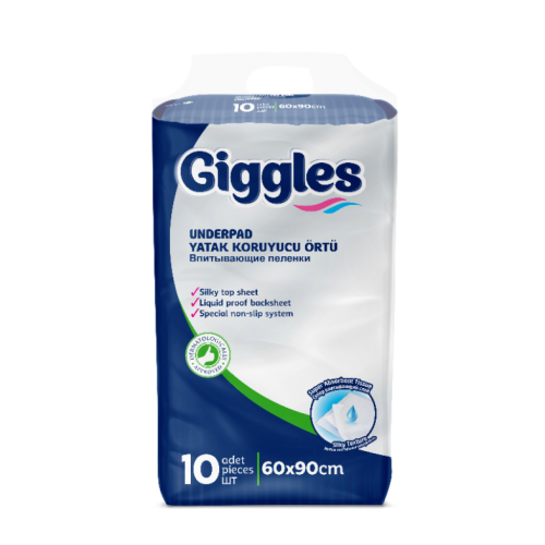 GİGGLES YATAK KORUYUCU 60X90 10'LU KOLİ İÇERİĞİ 12'Lİ PAKET GİGGLES YATAK KORUYUCU 60X90 10'LU KOLİ İÇERİĞİ 12'Lİ PAKET